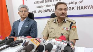 हरियाणा के नूंह (मेवात) में प्रदेश के DGP, ADGP, IGP, CP, SP और बड़े पुलिस अधिकारियों का लगा जमावड़ा, अपराधियों के खिलाफ लिए कड़े फैसले। नासिर जुनेद हत्याकांड पर भी डीजीपी बोले